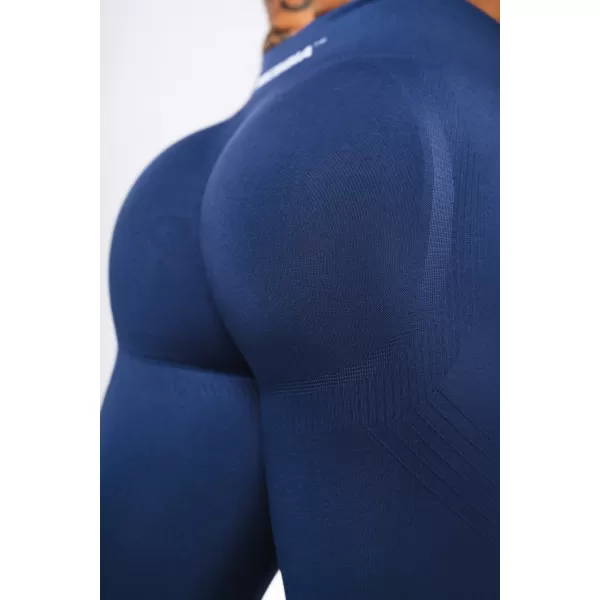  Jambiere de modelare fără cusături cu push-up maxim FLOW SEAMLESS 497 BLUE Nebbia 