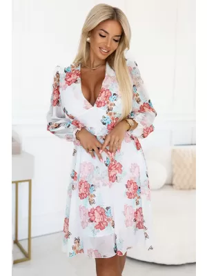 Rochie NUMOCO 388-3 FLORI COLORATE