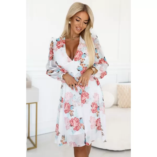  Rochie NUMOCO 388-3 FLORI COLORATE 