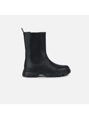 Botine pentru fete GEOX JUNETTE NEGRU