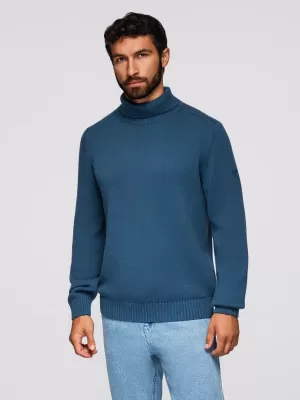 Pulover pentru bărbați OMBRE OM-SWTN-0163 ALBASTRU ÎNCHIS