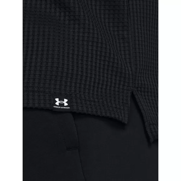  Hanorac pentru bărbați UNDER ARMOUR UA RIVAL WAFFLE HOODIE 1383108-001 NEGRU 