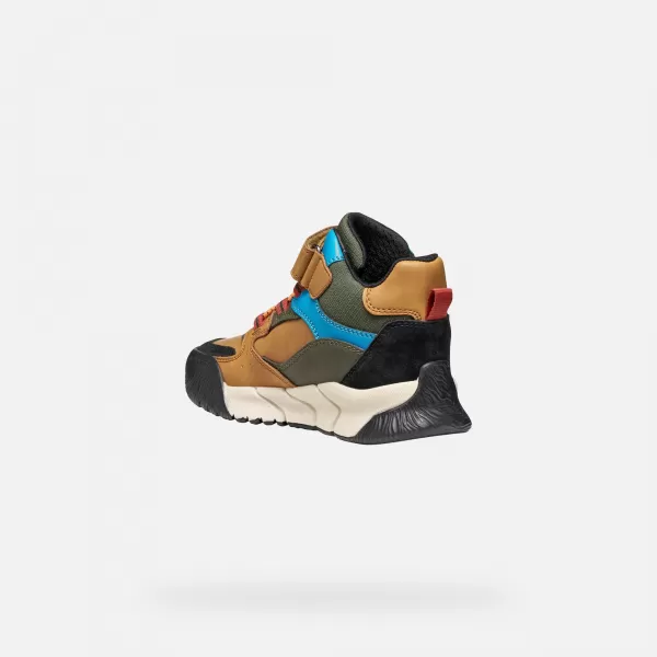  Botine pentru baieti GEOX FLEXYPER PRO J56NBA0ME22C2GA3 MARO DESCHIS 