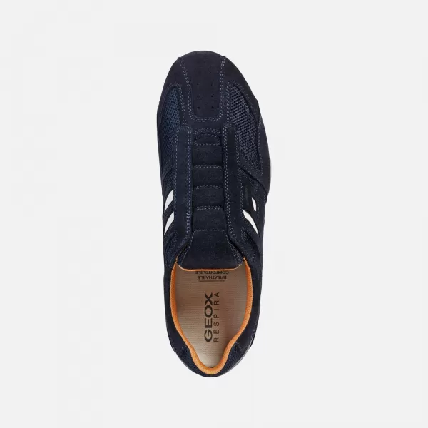  Adidași pentru bărbați GEOX SNAKE G002632 ALBASTRU ÎNCHIS 