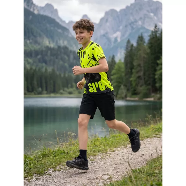  Premium funcțional pentru copii ALTISPORT VOJ/ALK076TR01 NEGRU/FLUO YELLOW 