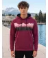 Hanorac pentru bărbați ALTISPORT GORO BURGUNDIA