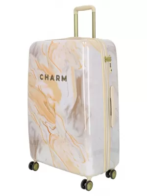 Valiză CHARM LONDON 23169 L CREMĂ