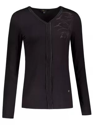 Tricou de damă KIXMI VIOLETTE NEGRU