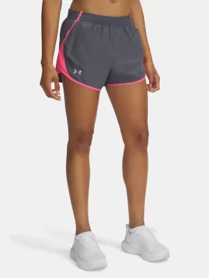 Pantaloni scurți de damă UNDER ARMOUR UA FLY BY 3 SHORTS 1382438-027 GRI