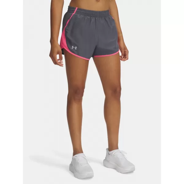  Pantaloni scurți de damă UNDER ARMOUR UA FLY BY 3 SHORTS 1382438-027 GRI 