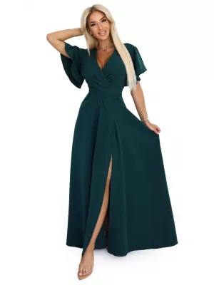 Rochie NUMOCO JENNIFER 581-8 VERDE STICLA