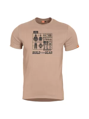 tricou PENTAGON AGERON BUILD YOUR GEAR K09012 KAKI