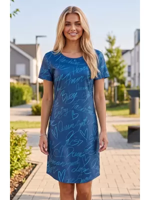 Tricou premium extins pentru femei ALTISPORT VOJ/ALW084SAT02 ALBASTRU