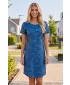 Tricou premium extins pentru femei ALTISPORT VOJ/ALW084SAT02 ALBASTRU