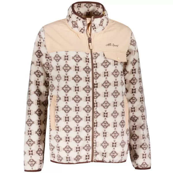  Hanorac de damă din fleece ALTISPORT GENESIS BEJ 