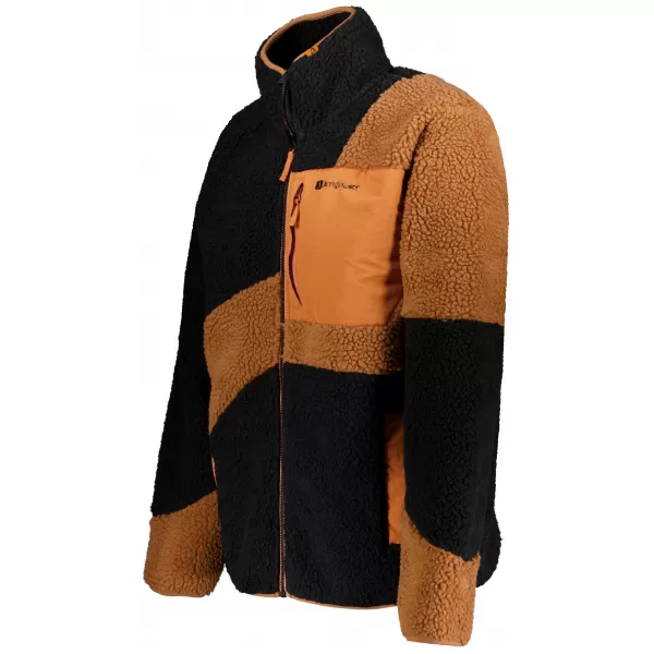  Hanorac pentru bărbați din fleece ALTISPORT GANAN NEGRU/MARO 