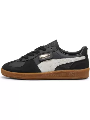 Pantofi pentru bebeluși PUMA PALERMO LTH JR 39727503 PUMA BLACK/GREY/GUM
