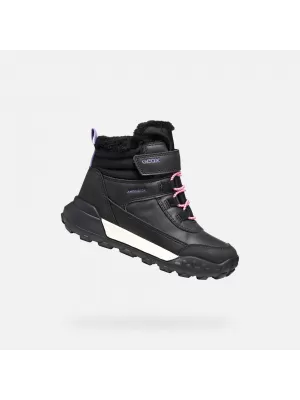 Botine pentru fete GEOX TREKKYUP AB J46M7A0MEMSC9266 NEGRU