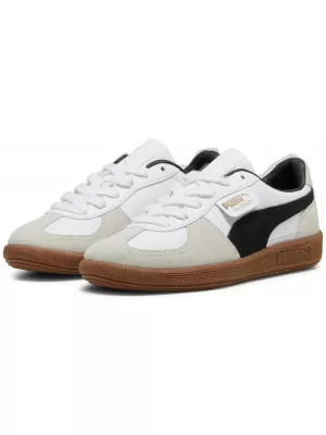 Pantofi pentru bebeluși PUMA PALERMO LTH JR 39727501 PUMA WHITE/VAPOR GRAY/GUM
