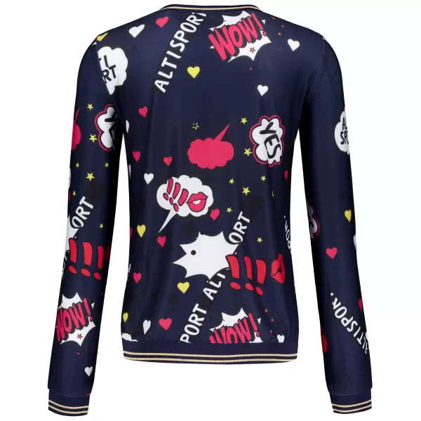  Tricou de damă ALTISPORT GAIA ALBASTRU ÎNCHIS 