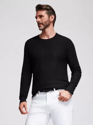 Pulover pentru bărbați OMBRE OM-SWSW-0181 NEGRU