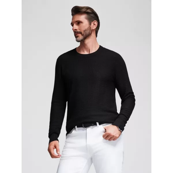  Pulover pentru bărbați OMBRE OM-SWSW-0181 NEGRU 