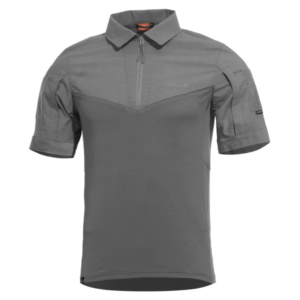  Tricou pentru bărbați cu guler PENTAGON RANGER SHORT ARM SHIRT K02013 LUP/GRI 