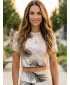 Crop top de damă premium ALTISPORT VOJ/ALW001TR07 MARO