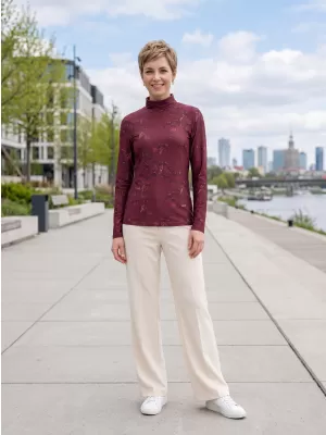 Tricou pentru femei ALTISPORT GERDA BURGUNDIA