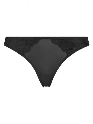 Tanga de dama URBAN CLASSICS TB7850A NEGRU/ALB