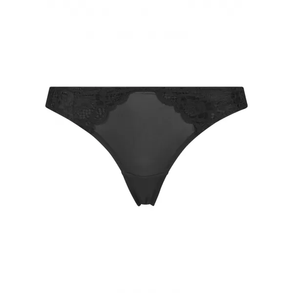  Tanga de dama URBAN CLASSICS TB7850A NEGRU/ALB 