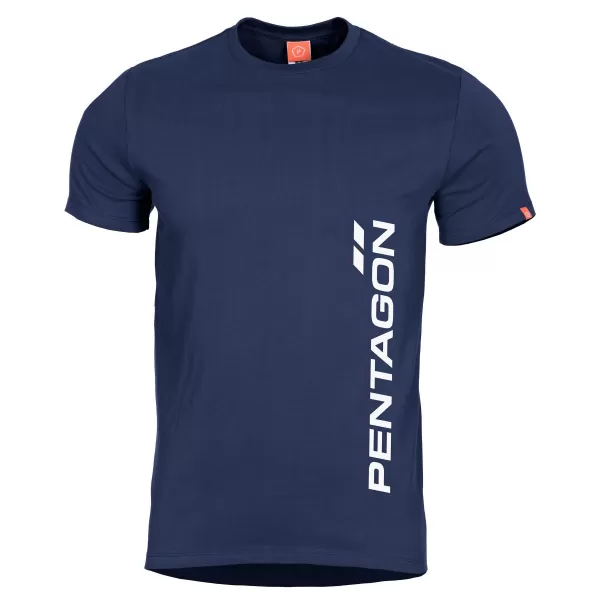  tricou PENTAGON VERTICAL K09012 ALBASTRU MIEZUL NOPȚII 