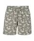 Pantaloni scurți de baie URBAN CLASSICS TB2679 MĂSLIN PAL/ALB