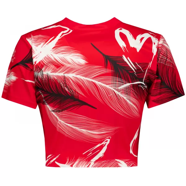  Crop top de damă premium ALTISPORT VOJ/ALW001TR07 ROŞU 