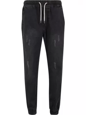 Blugi pentru bărbați URBAN CLASSICS TB7296 NEGRU SPALAT