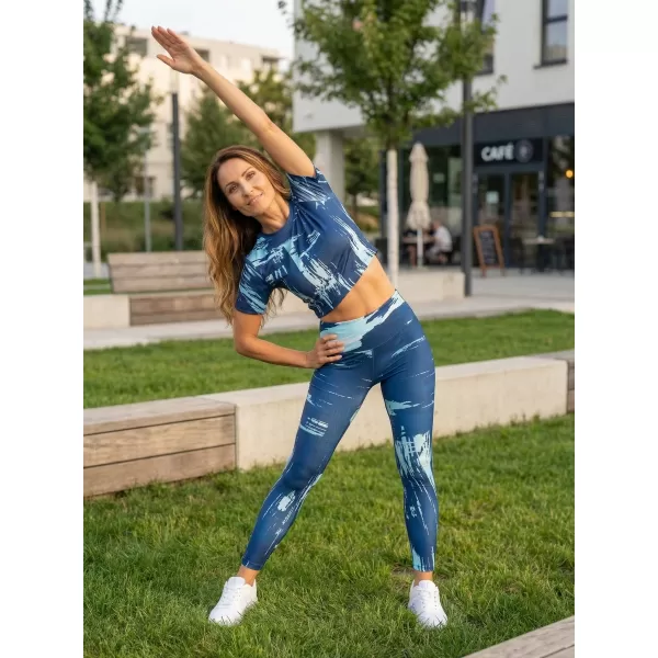  Crop top de damă premium ALTISPORT VOJ/ALW010TR07 KRÁLOVSKÁ ALBASTRU REGAL 