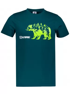 Tricou pentru bărbați cu mâneci scurte ALTISPORT ALM193129 KEROSEN