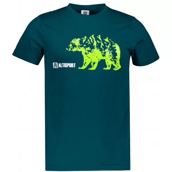  Tricou pentru bărbați cu mâneci scurte ALTISPORT ALM193129 KEROSEN 