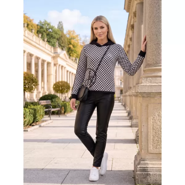  Hanorac de dama ALTISPORT GILL NEGRU/ALB 
