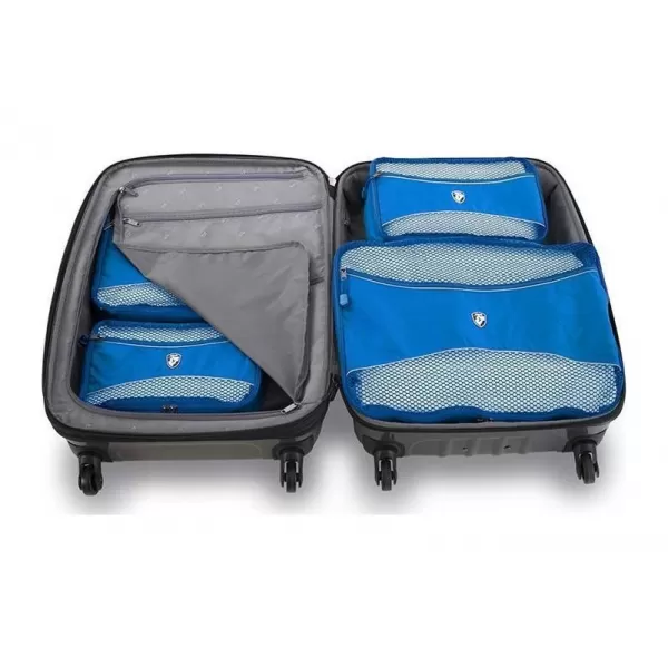  Set de organizatori HEYS ECO PACKING CUBE 5PC SET II ALBASTRU 