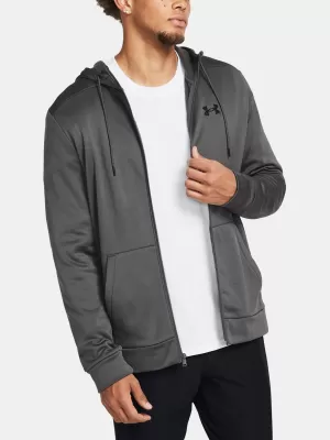 Hanorac pentru bărbați UNDER ARMOUR UA ARMOUR FLEECE FZ HOODIE 1373357-025 GRI