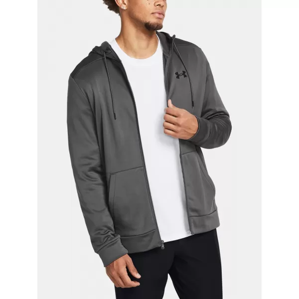 Hanorac pentru bărbați UNDER ARMOUR UA ARMOUR FLEECE FZ HOODIE 1373357-025 GRI 