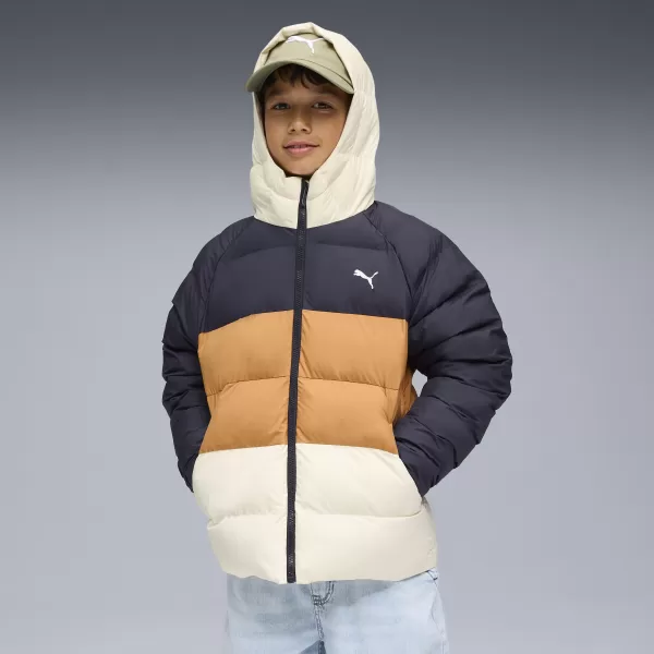  Jacheta pentru copii PUMA SYNTHETIC HOODED PUFFER JACKET 68840416 MARINA NOUA 