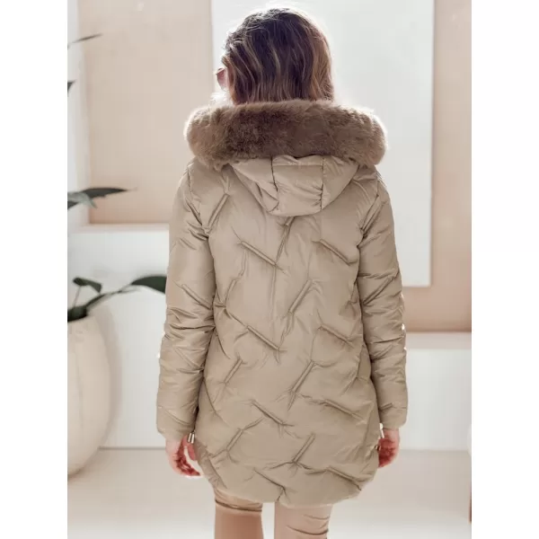  Geacă pentru doamne DSTREET TY5051 CARAMEL 