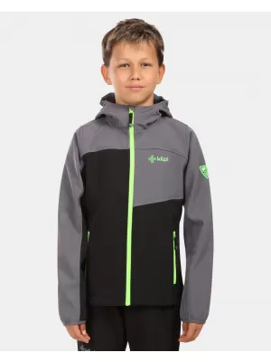 Jachetă softshell pentru copii KILPI RAVIO-J ZJ0105KI NEGRU