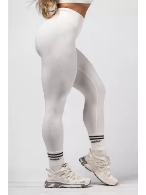 Jambiere de modelare fără cusături maxim push-up FLOW SEAMLESS 497 CREAM Nebbia