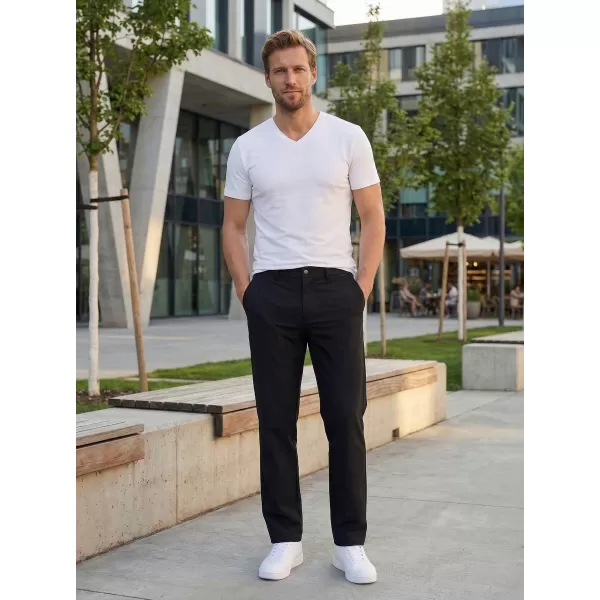  Pantaloni pentru bărbați ALTISPORT ATS TROUSER CLASSIC-FIT NEGRU 
