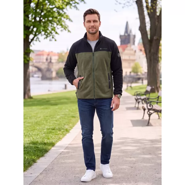  Hanorac pentru bărbați din fleece ALTISPORT GAMEL KAKI 