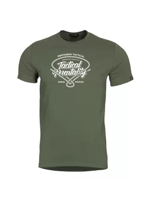 tricou PENTAGON AGERON TACTICAL MENTALITY K09012 VERDE MĂSLINIU