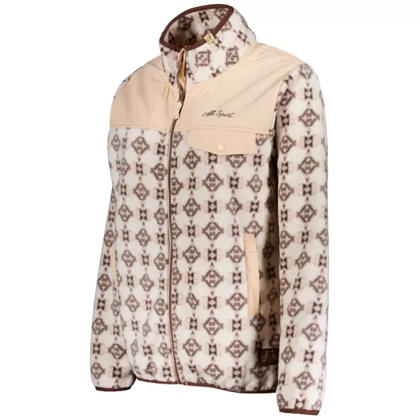  Hanorac de damă din fleece ALTISPORT GENESIS BEJ 